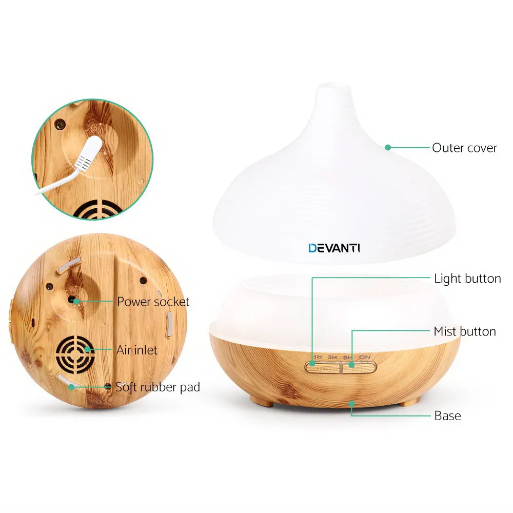 Aroma Diffuser Air Humidifier Night Light 300ml
