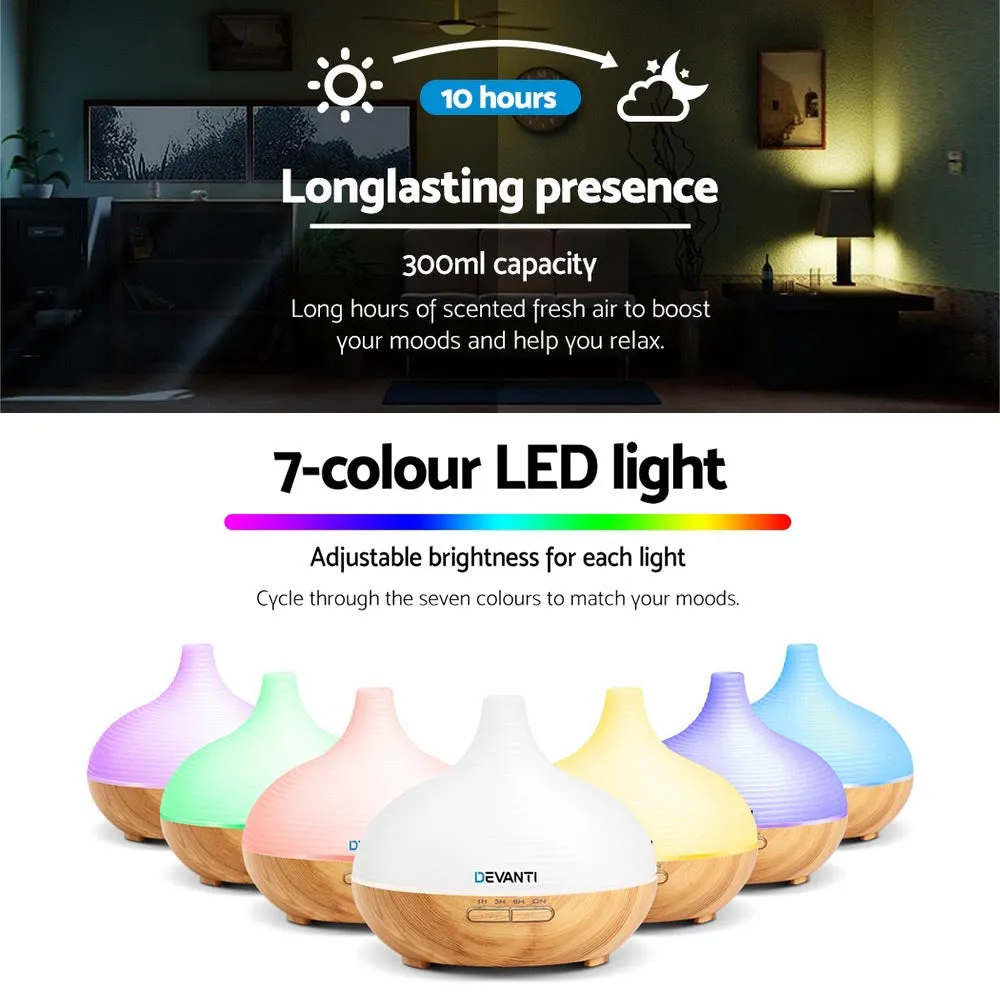 Aroma Diffuser Air Humidifier Night Light 300ml