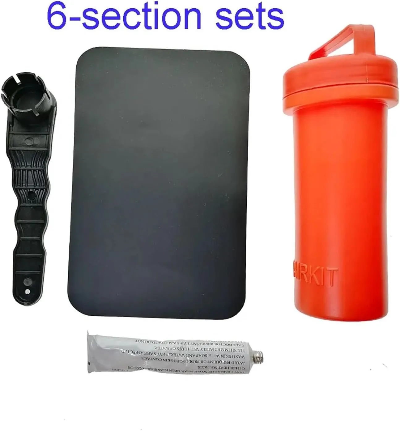 Boat Repairing Kit Inflatable Boat Stand Up Paddle Board Repair Kit Valve Key Patch Box Container Accessories
