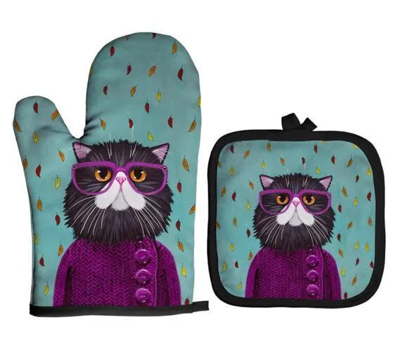 Catto Oven Mitt and Potholder Set