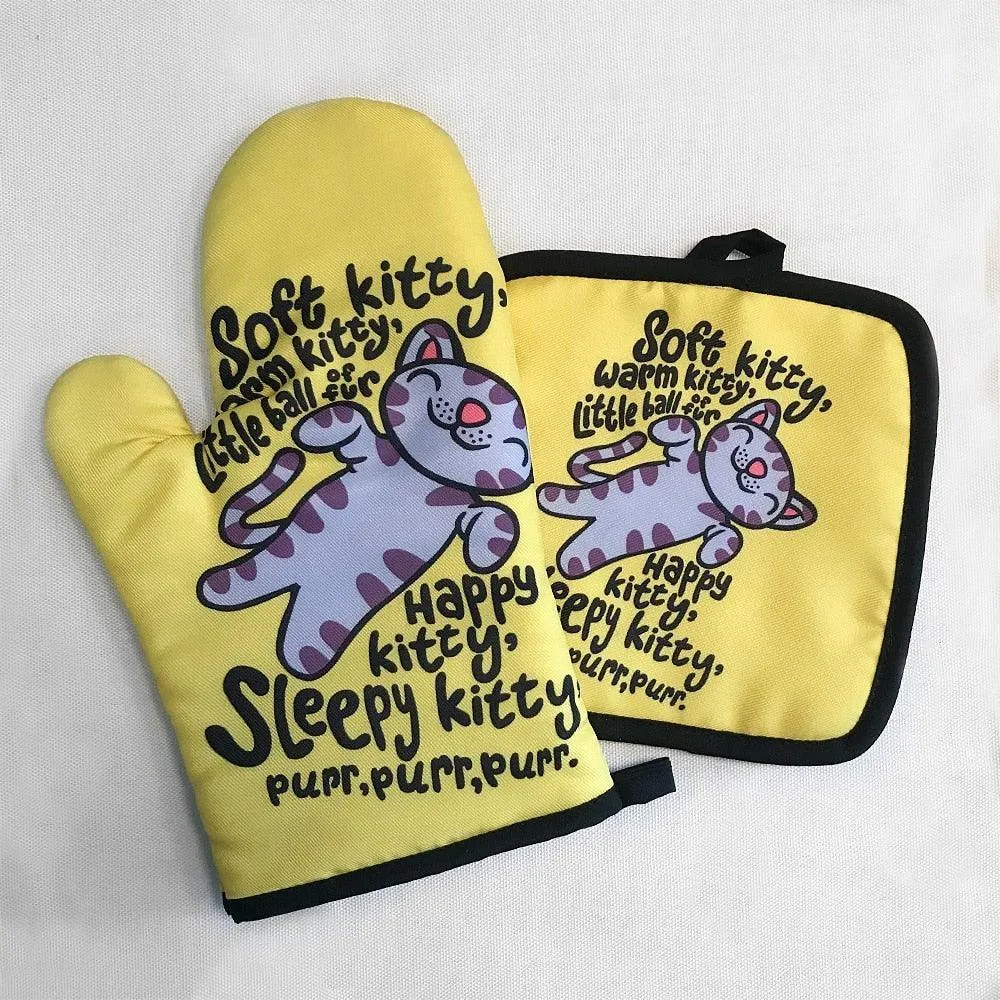 Catto Oven Mitt and Potholder Set