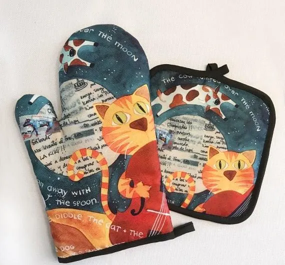 Catto Oven Mitt and Potholder Set