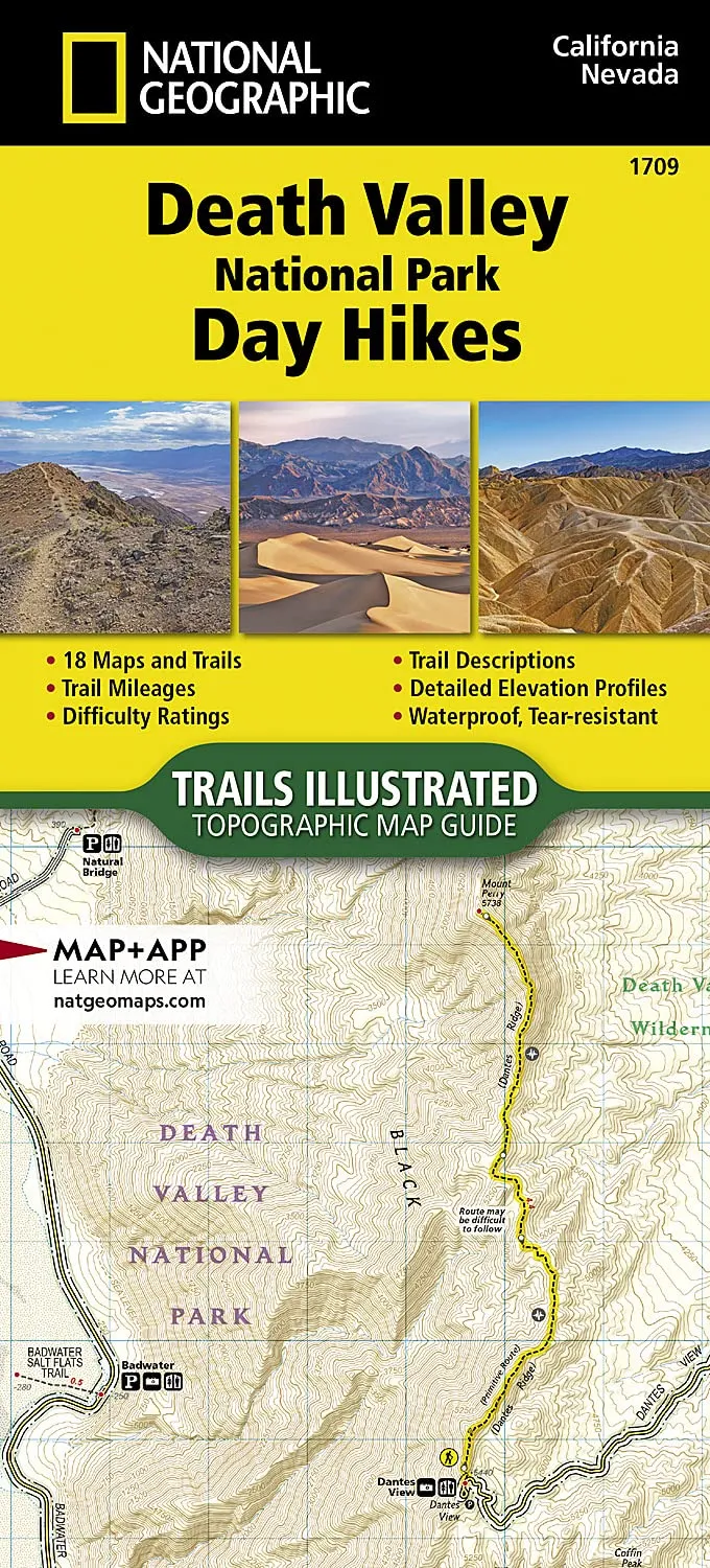 Death Valley National Park Day Hikes Map (National Geographic Topographic Map Guide, 1709) Map  April 18, 2023