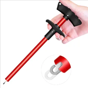 Fish Hook Remover Tool, Fishing Pliers Aluminum Hook Remover Tool Fishing Dehooker Freshwater Saltwater 10 inches with Lanyard