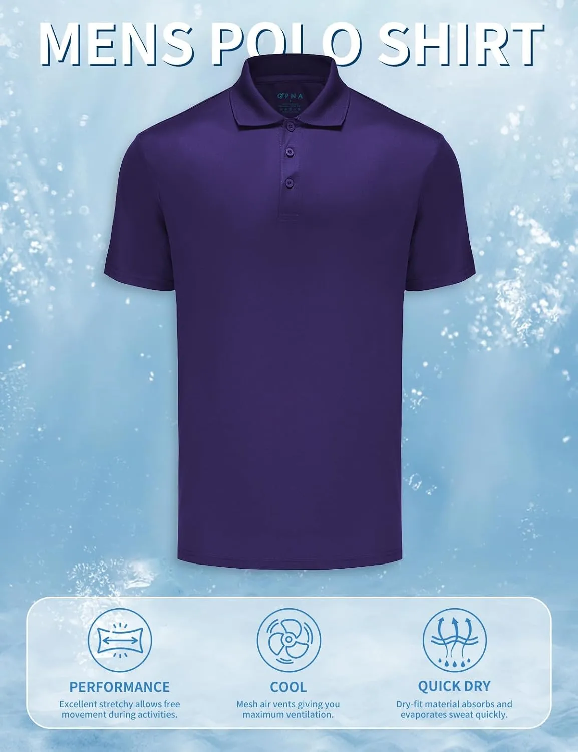 Golf Shirts for Men Regular and Big and Tall Size Golf Polos Dry Fit Mens Polo Shirts Short Sleeve