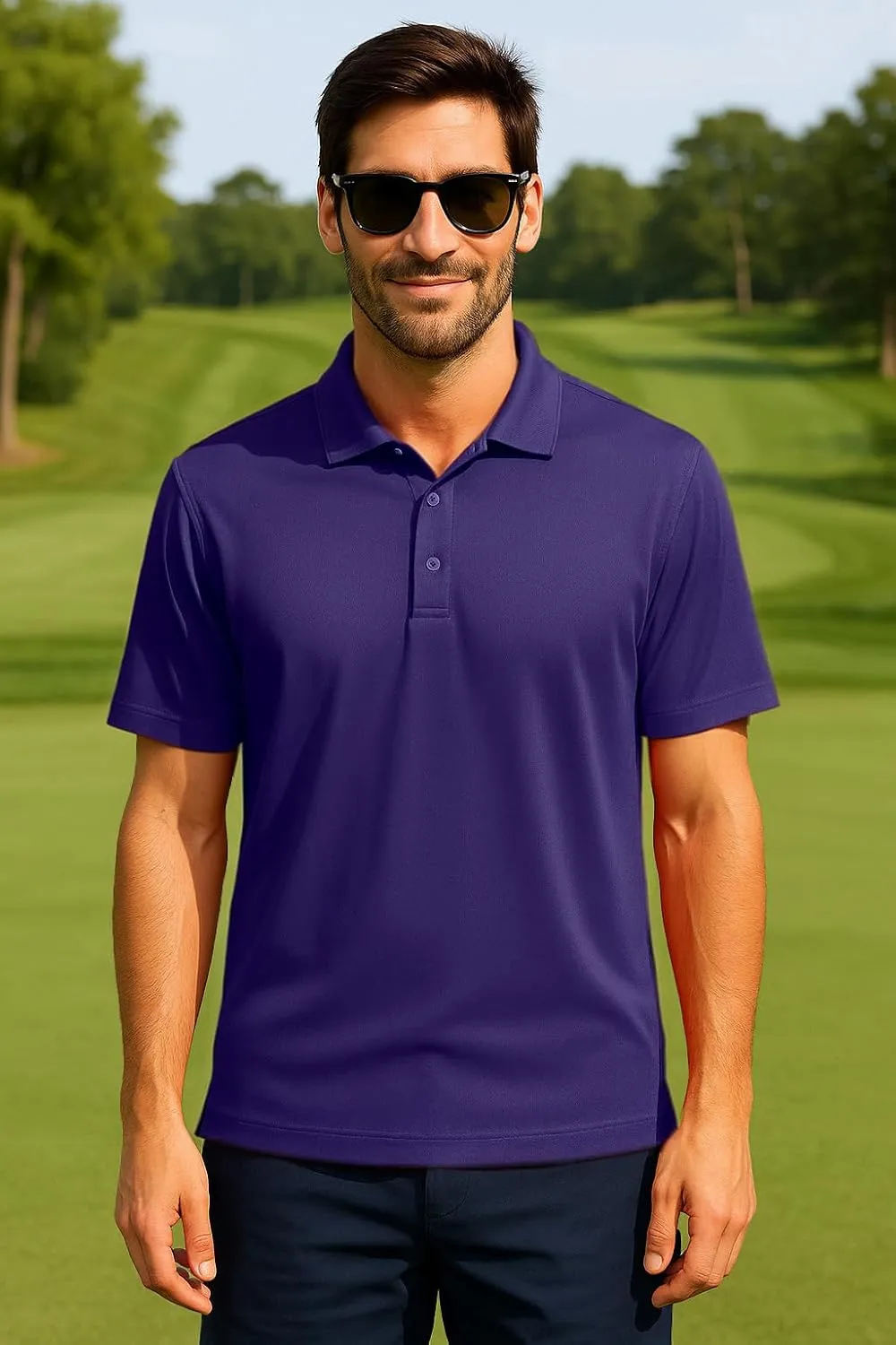 Golf Shirts for Men Regular and Big and Tall Size Golf Polos Dry Fit Mens Polo Shirts Short Sleeve