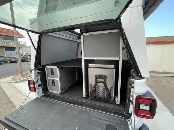 Goose Gear Camper System - Midsize Truck 5ft & 6ft Bed - Passenger Side Rear Icebox Module