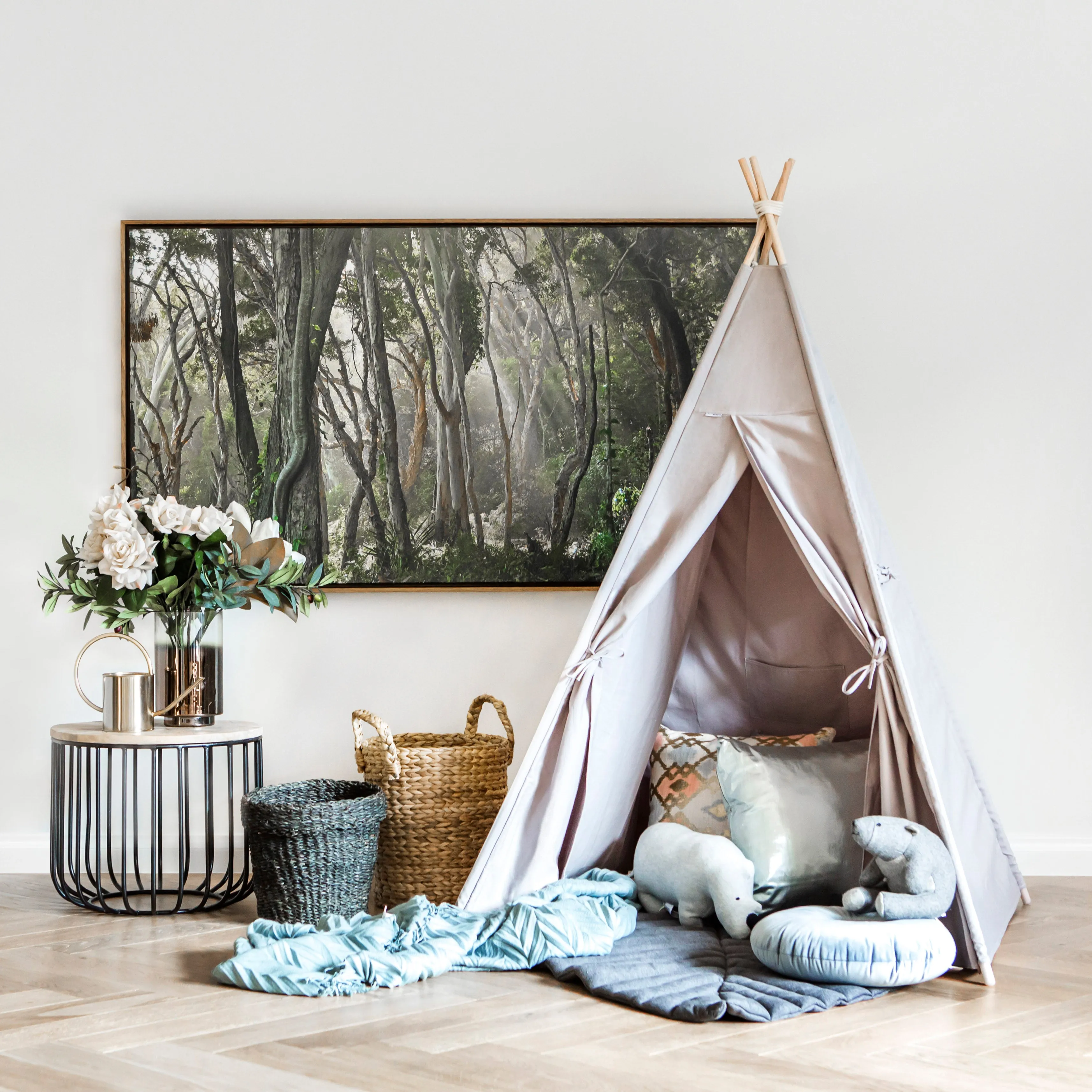 Kids Teepee Tent | Grey