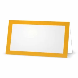 Light Orange Place Cards - Tent Style