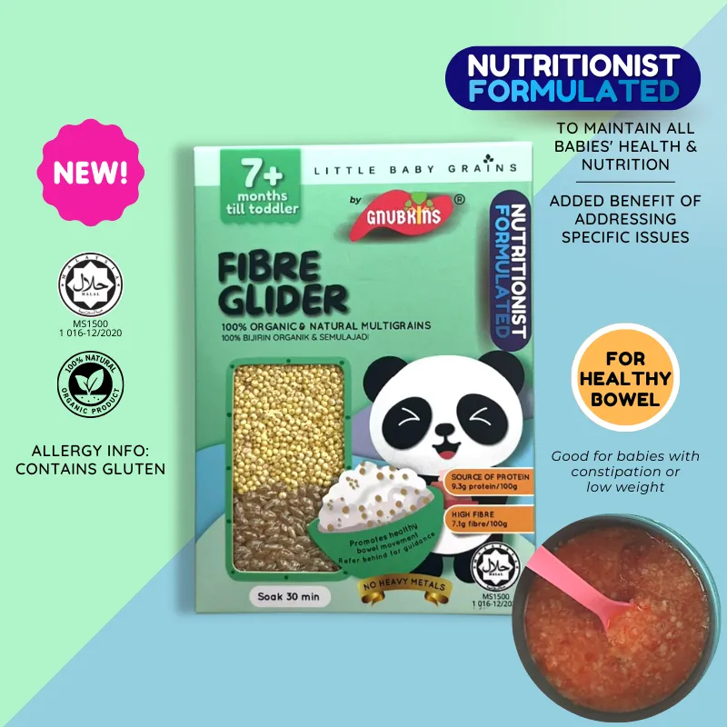 Little Baby Grains Nutritionist Formulated Fibre Glider 7  Months 520g