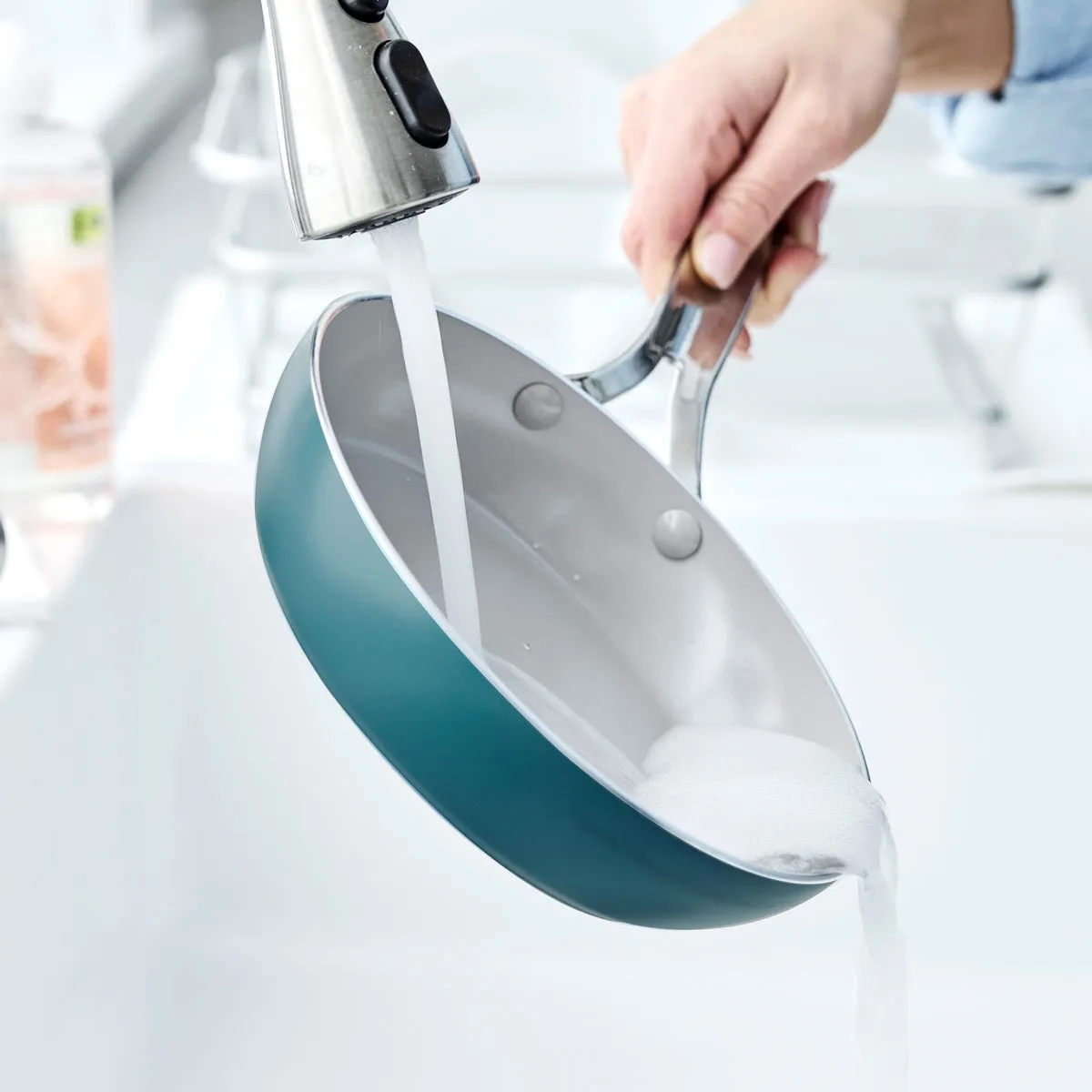 Nova Ceramic Nonstick 8" and 10" Frypan Set | Deep Teal