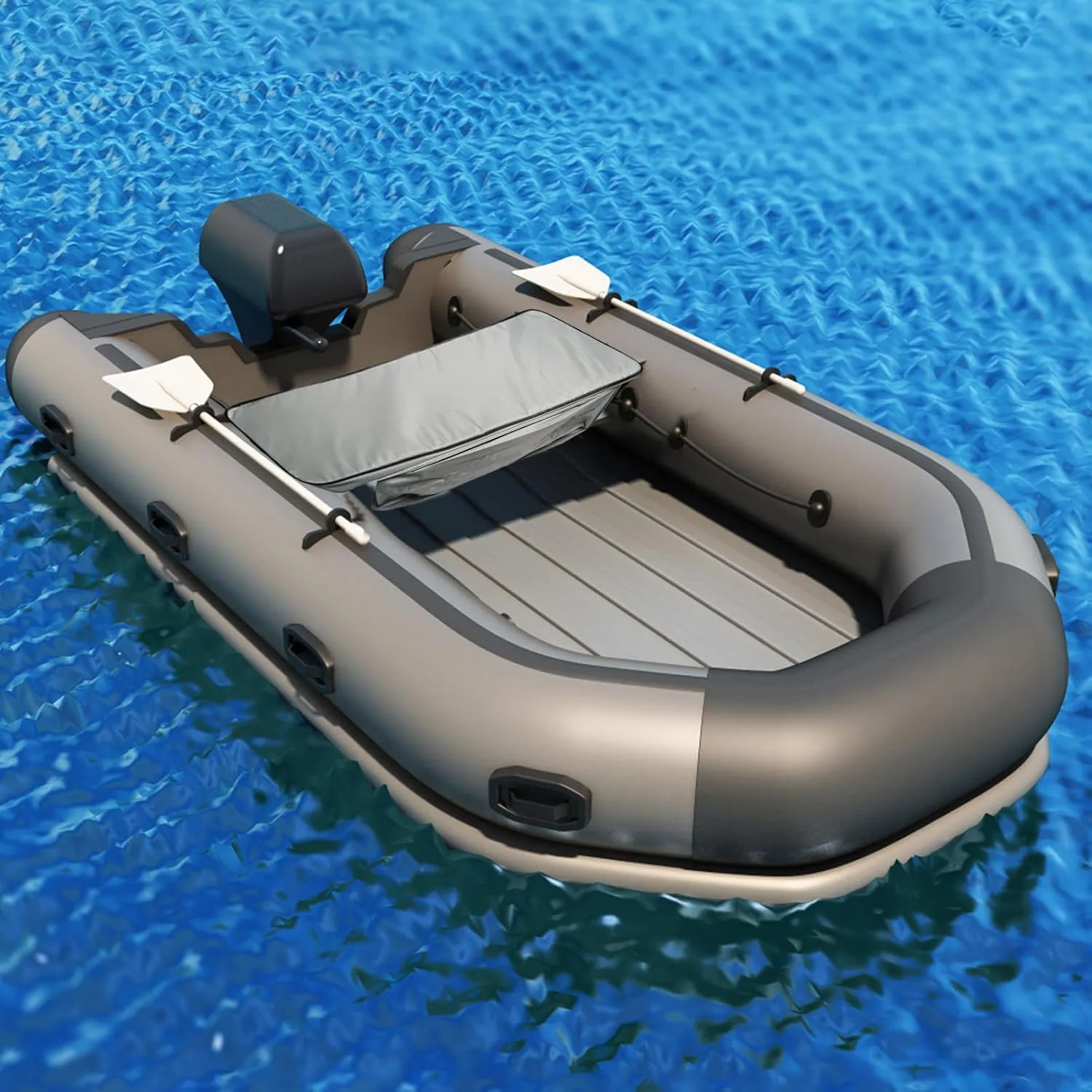 Padded Boat Cushion  Lightweight Inflatable Seat Support | Under Bench Storage Organizer Water-Resistant Bag for Marine Gear Transport Outdoor Rafting