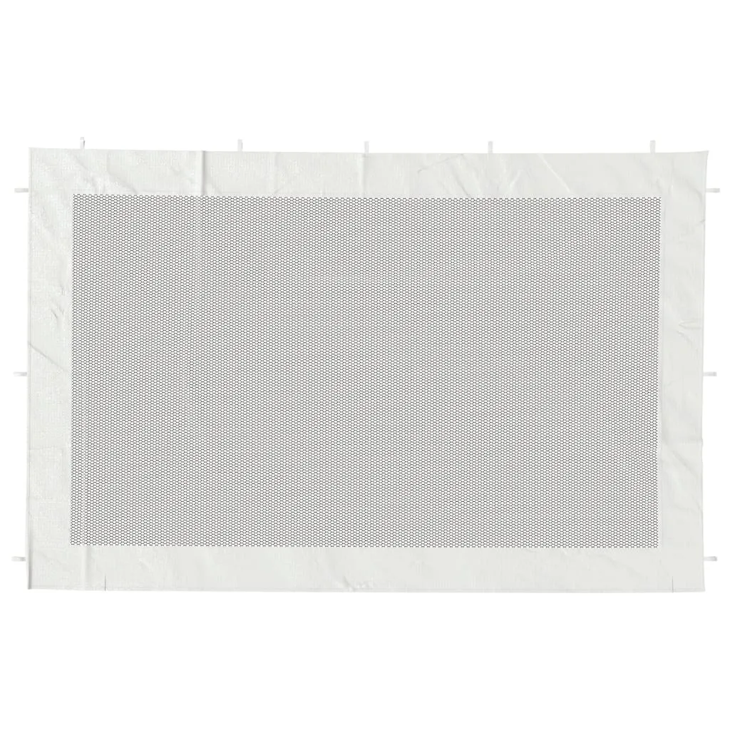 Party Tent Sidewall 2 pcs White and Black Mesh