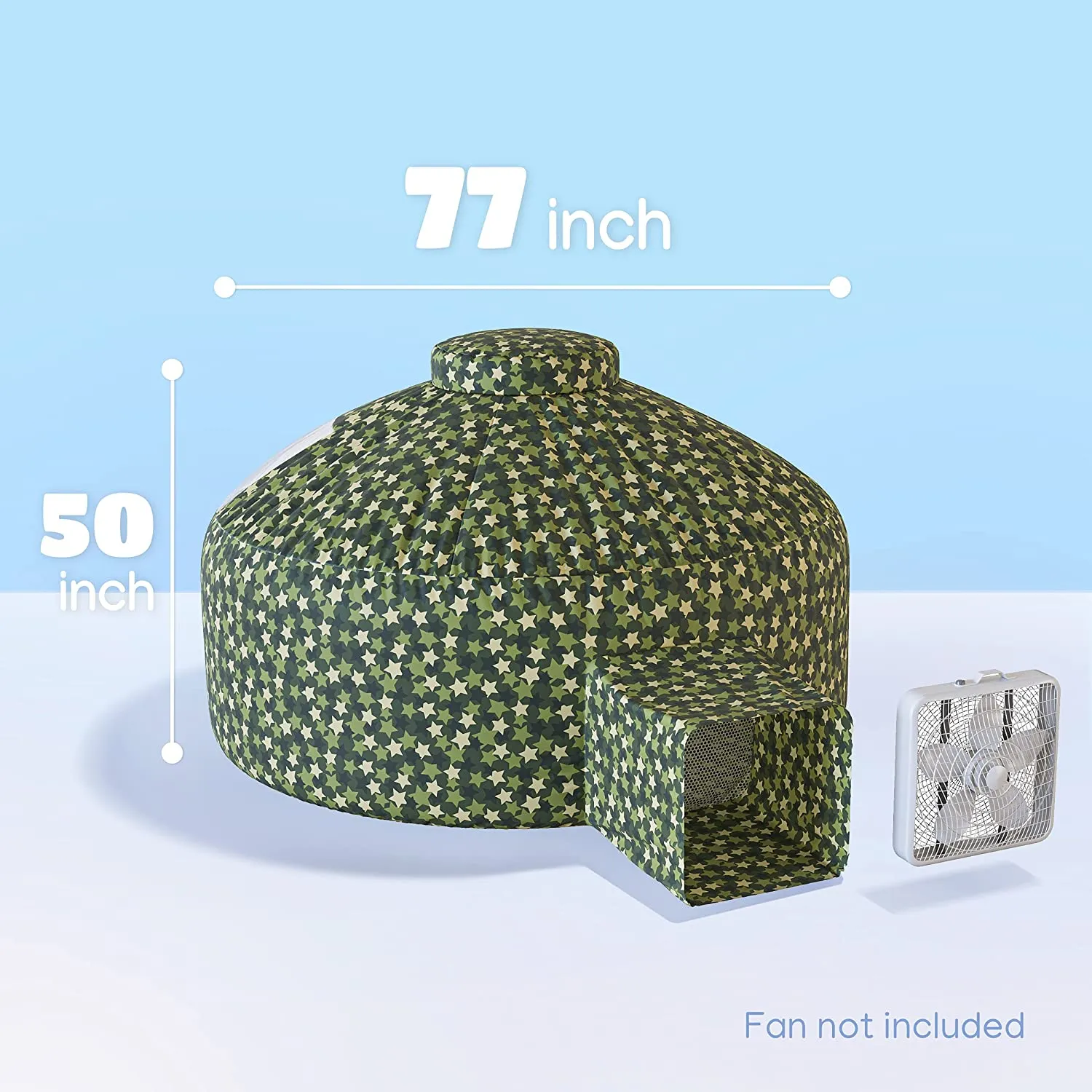 Skywin Air Tent Fort Playhouse for Kids - Inflatable Kids Fort Sets Up and Stores Away in Seconds (Fan NOT Included)