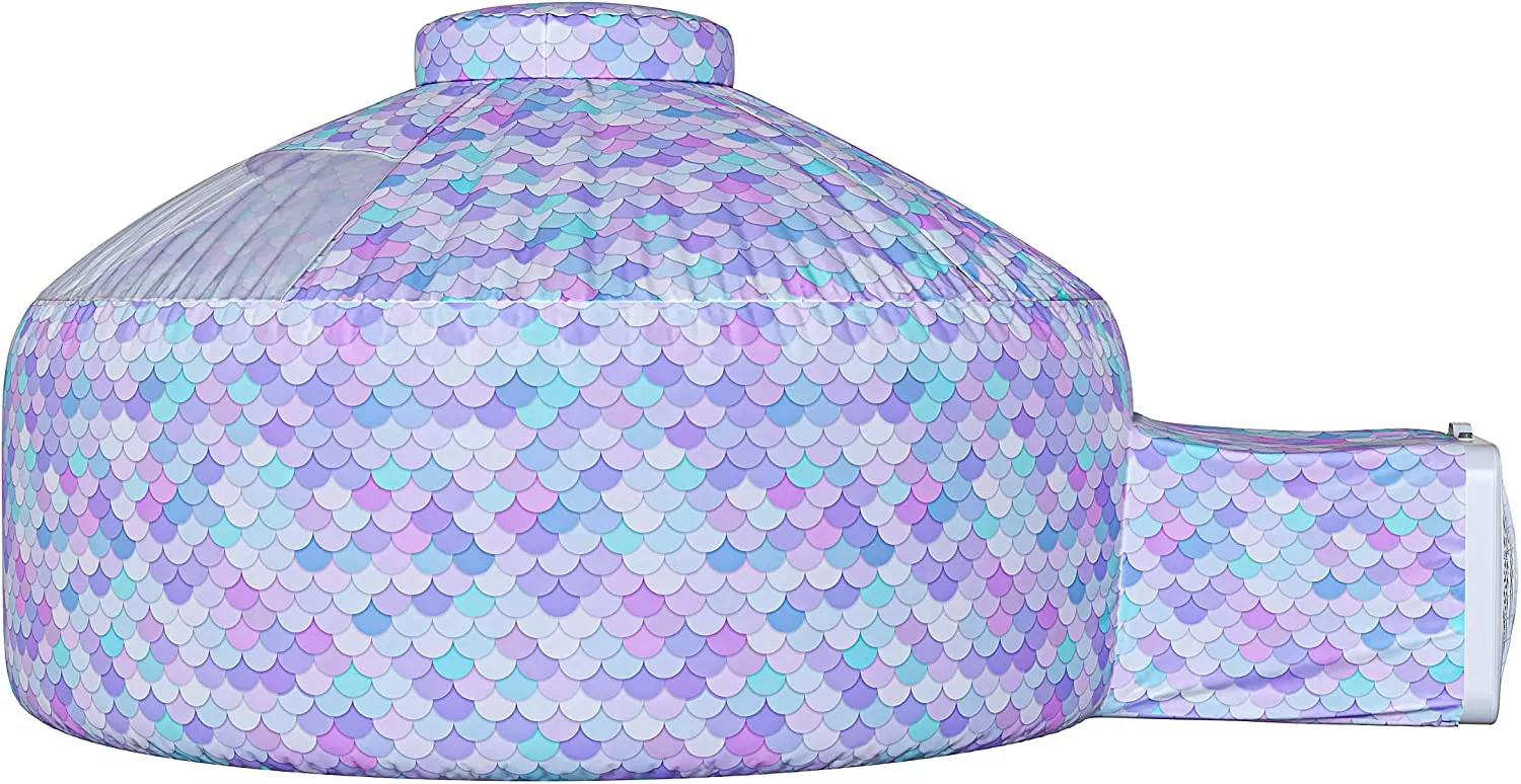 Skywin Air Tent Fort Playhouse for Kids - Inflatable Kids Fort Sets Up and Stores Away in Seconds (Fan NOT Included)