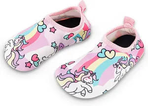 Toddler Kids Swim Water Shoes Quick Dry Non-Slip Water Skin Barefoot Sports Shoes Aqua Socks for Boys Girls Toddler