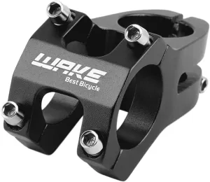 Wake High-Strength 31.8mm Aluminum Alloy Mountain MTB Bike Stem Riser 45mm Short handlebar Stem for Most Bicycle, Road bike, BMX, MTB DownHill (Black)