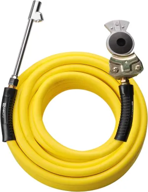 WYNNsky Truck Inflator Kit, 3/8''50ft Hybrid Air Hose with 1/4''MNPT Endings, Universal Glad Hand&Chuck